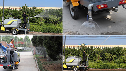 電動(dòng)三輪灑水車BY-X15工作模式