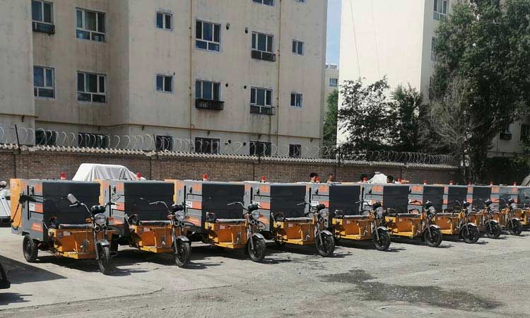 多功能電動高壓清洗車助力美麗新疆讓城市更美麗，讓環(huán)境更安逸