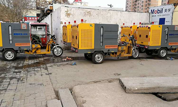 5臺(tái)高壓清洗車(chē)進(jìn)駐商丘梁園環(huán)衛(wèi)