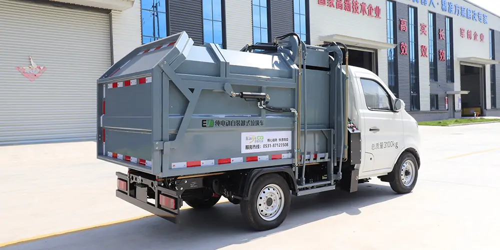 新能源側(cè)裝垃圾車，新能源垃圾車，小型垃圾車，純電動垃圾車，環(huán)衛(wèi)垃圾車，垃圾車