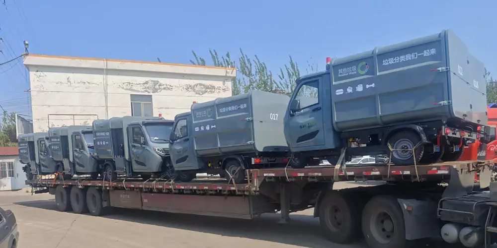 新能源側(cè)裝式垃圾清運(yùn)車，側(cè)裝垃圾車，垃圾車，新能源垃圾車