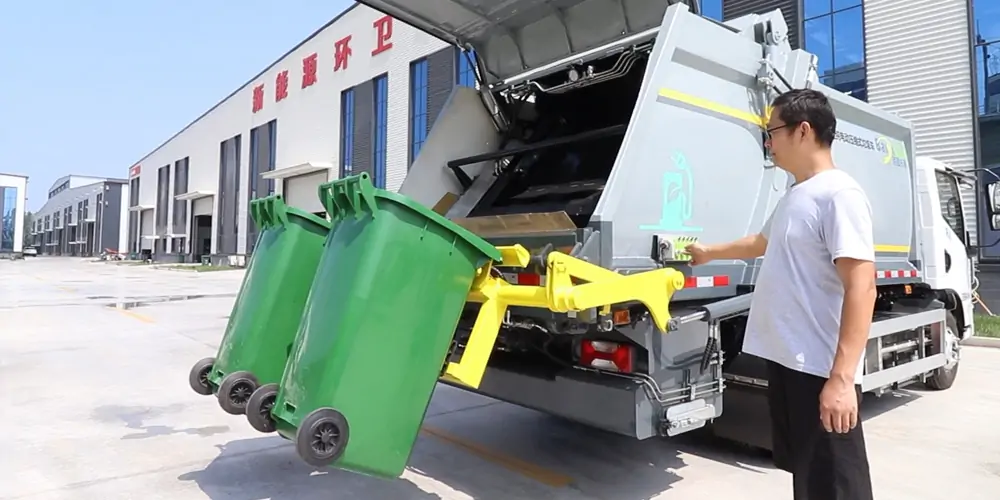 新能源垃圾壓縮車_垃圾壓縮車_純電動垃圾車_電動垃圾壓縮車